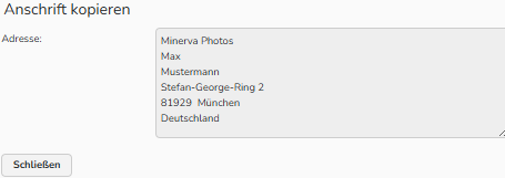 Ein Screenshot des Fensters „Stammdaten einrichten“ mit dem Dialog 