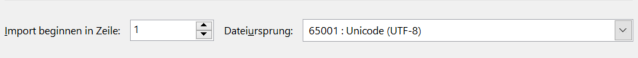 Screenshot des Textimport-Assistenten in Excel, in dem das Kodierungsformat Unicode (UTF‑8) ausgewählt ist.