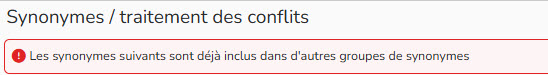 Capture d'écran d'un message d'alerte