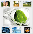 Screenshot of an image preview layout in the media-editing form showing the selected image preview and three previous and three next image thumbnails.
