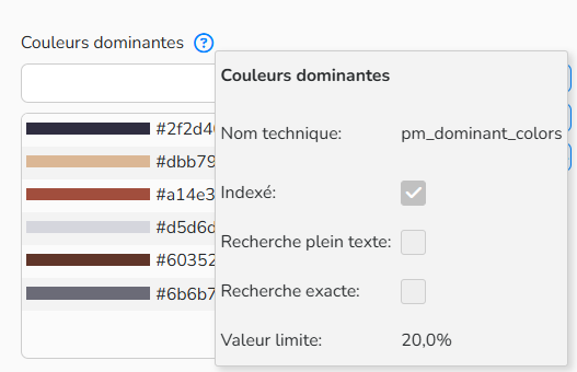Capture d'écran mettant en évidence la valeur limite